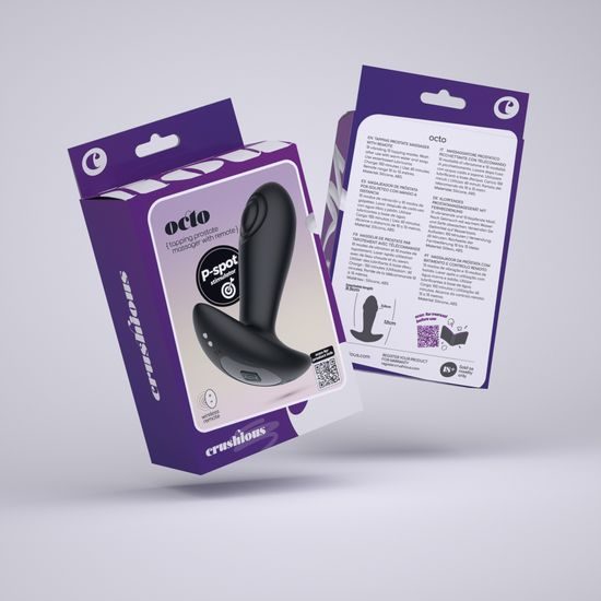 Crushious Octo tapping anal plug with remote control