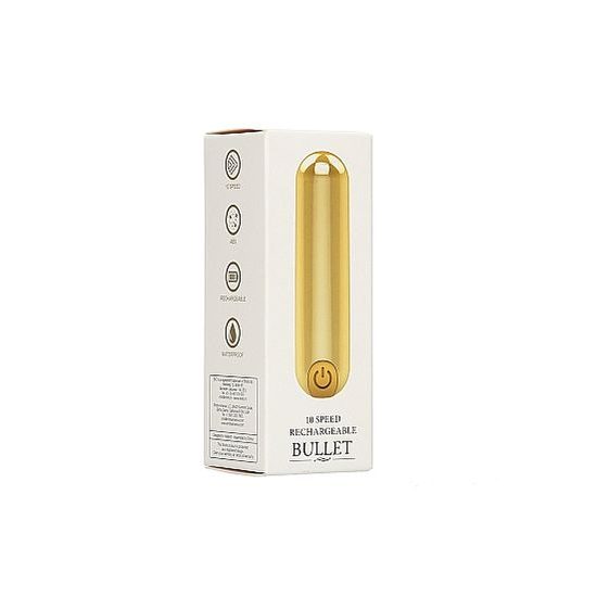 Shots Be Good Tonight 10 Speed Rechargeable Bullet Gold