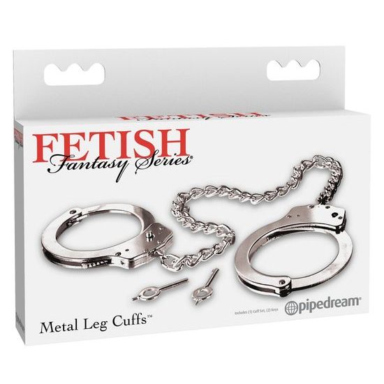 Fetish Fantasy Kovová pouta na nohy Metal Leg Cuffs