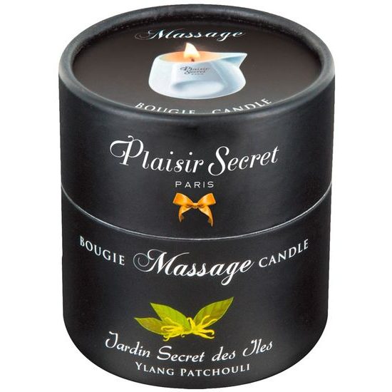 Masážní svíčka Plaisirs Secrets Candle White Tea (80 ml)