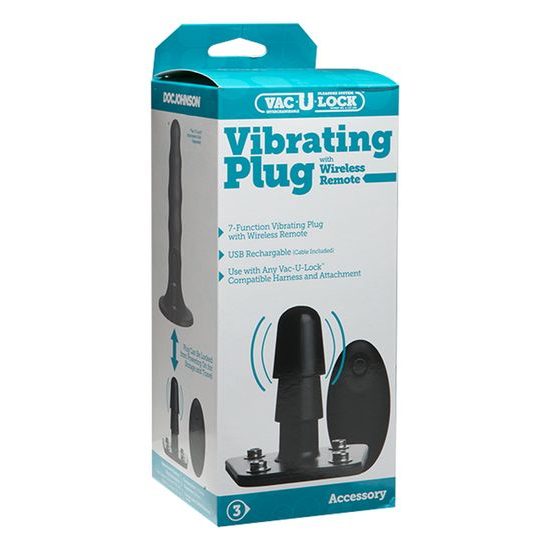 Doc Johnson Vibrating Plug with Remote