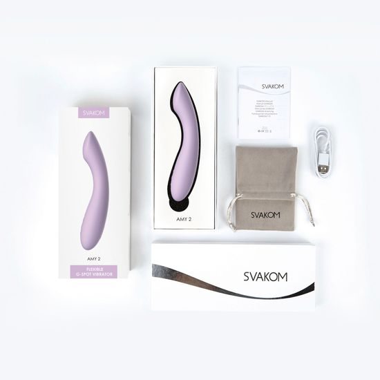 Svakom Amy 2 G-Spot & Clitoral Vibrator Light Purple