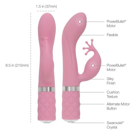 Pillow Talk Kinky Rabbit Vibrator Pink