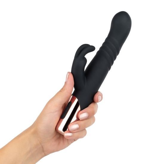 Rosy Gold Rabbit with Thrusting Function Black
