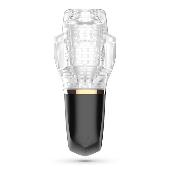 Crushious quasar rechargeable masturbator with suction