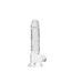 RealRock Gelové dildo Crystal Clear 6 dildo s přísavkou a varlaty 17 x 3,1 cm
