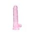 RealRock Crystal Clear 19cm Pink