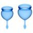 Satisfyer Feel Good Menstruační kalíšek Dark Blue sada 2