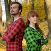Unisex thermal T-shirt nanosilver - FLANNEL SHIRT PATTERN