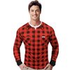 Unisex thermal T-shirt nanosilver - FLANNEL SHIRT PATTERN
