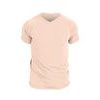 Man's T-shirt nanosilver V-neck CLASSIC old pink