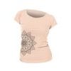 Woman´s T-shirt nanosilver CLASSIC imprinted FLORAL old pink