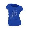 Woman´s T-shirt nanosilver CLASSIC imprinted HEXAGON  royal blue