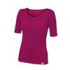 Woman´s t-shirt nanosilver CLASSIC with extended sleeves wine