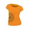 Woman´s T-shirt nanosilver CLASSIC imprinted FLORAL apricot