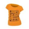 Woman´s speaking T-shirt TRAVEL  apricot