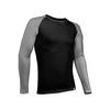 Unisex T-shirt nanosilver CLASSIC - long sleeve black/grey