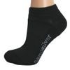 Ankle thin socks with molecules of silver black