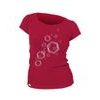 Woman´s T-shirt nanosilver CLASSIC imprinted HEXAGON  wine