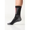 Summer trekking socks with molecules of silver gray-green