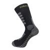 Summer trekking socks with molecules of silver grey/green
