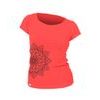 Woman´s T-shirt nanosilver CLASSIC imprinted FLORAL  salmon