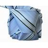 light blue tie with gray strips