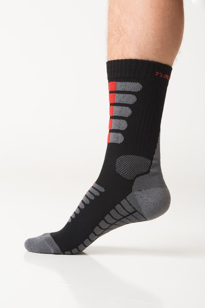 Trekking socks with molecules of silver