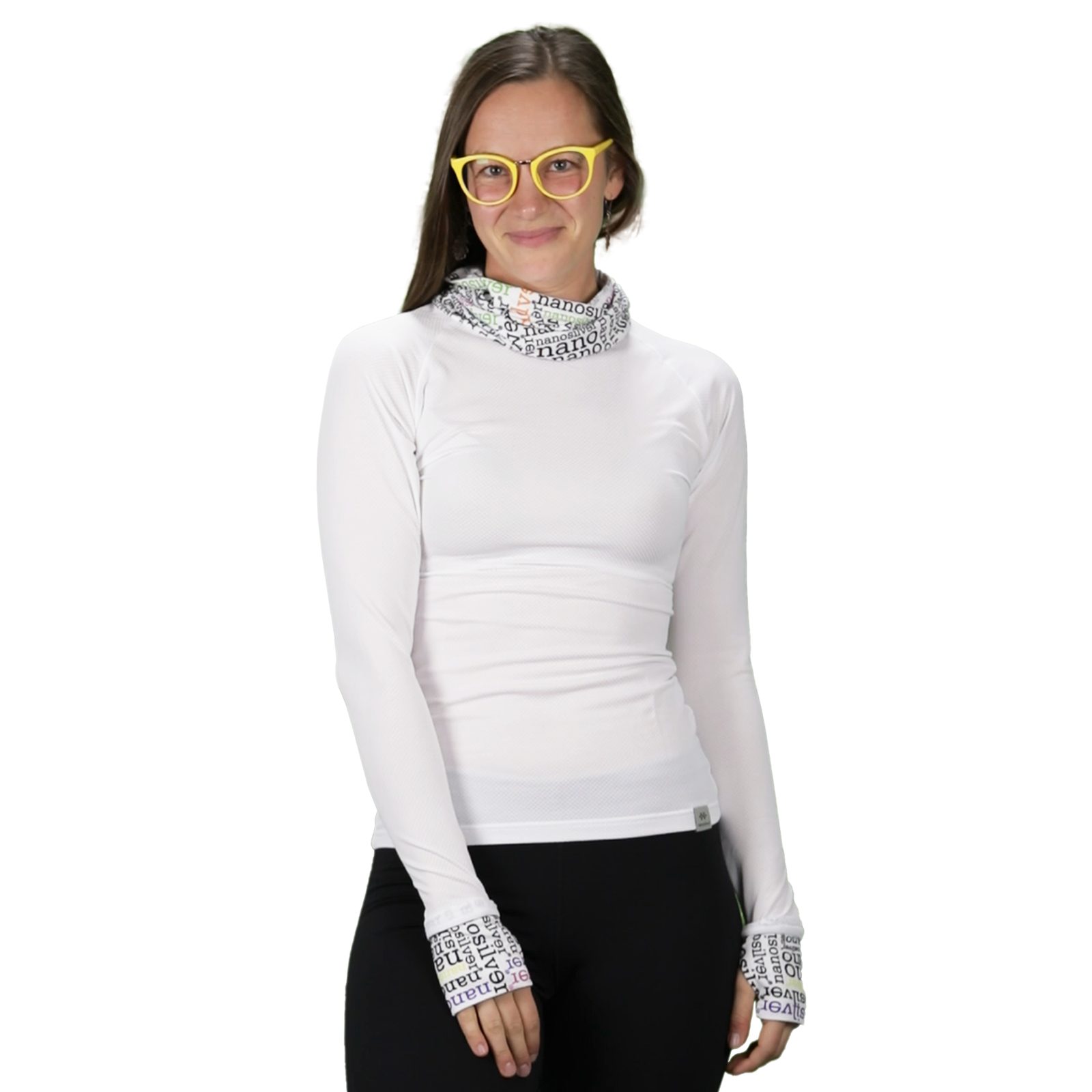 Women's Thermal Turtleneck Long Sleeve Top with Thumb Holes