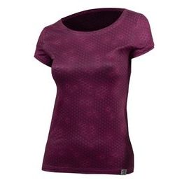 Woman´s T-shirt nanosilver ACTIVE with printing Plastic dark pink