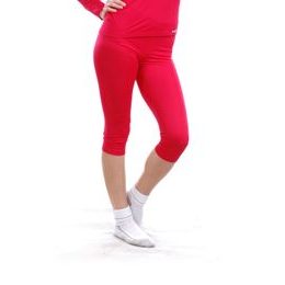 Woman's thermal underpants 3/4 pants nanosilver red