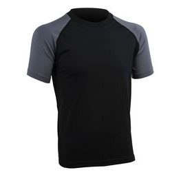 Man's T-shirt nanosilver CLASSIC COMBI with short sleeves black/grey