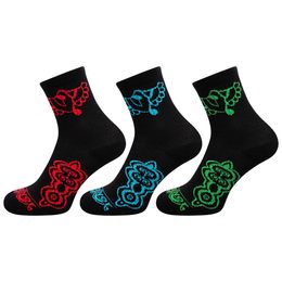 Nanosilver FLORAL socks + MERINO fiber