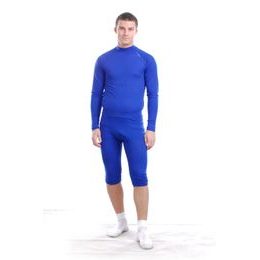 Man's thermal underpants 3/4 pants nanosilver blue