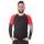 Biker T-shirt long sleeves black/red