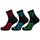 Nanosilver FLORAL socks + MERINO fiber