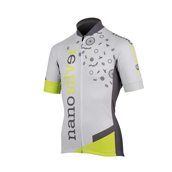 Unisex cycling jersey nanosilver BIKE light