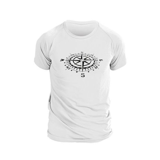 white imprinted COMPASS