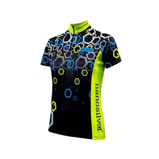 Unisex cycling jersey nanosilver HEXA NEON