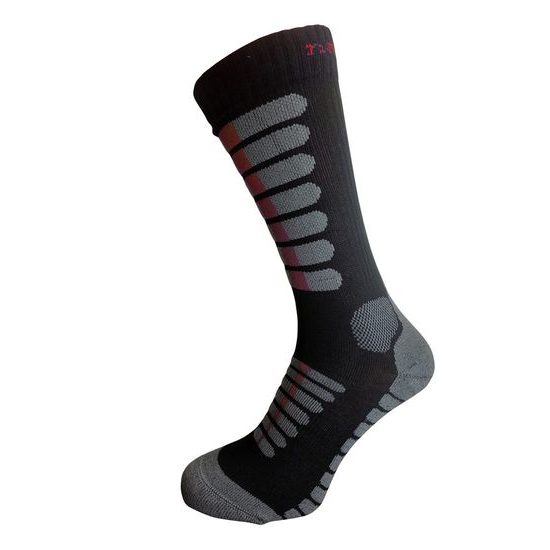 nanosilver High Moto Socks  black/red