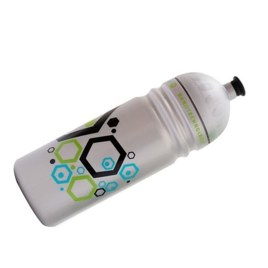 antibacterial sport bottle gray/silver