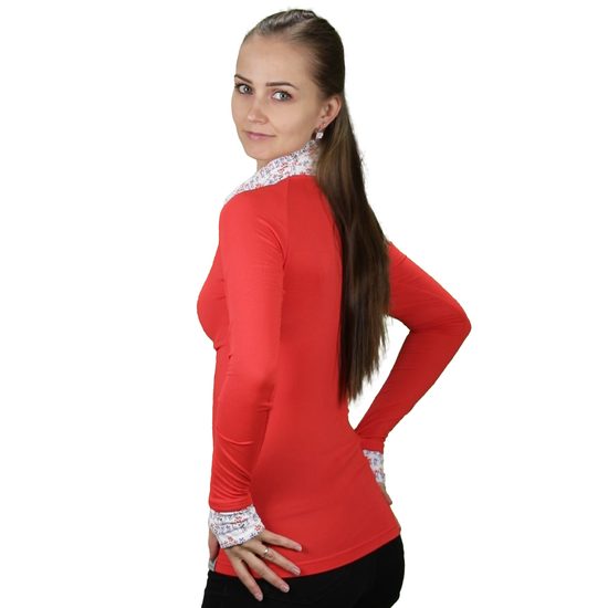 Women’s Thermal Turtleneck Long Sleeve Top with Thumb Holes