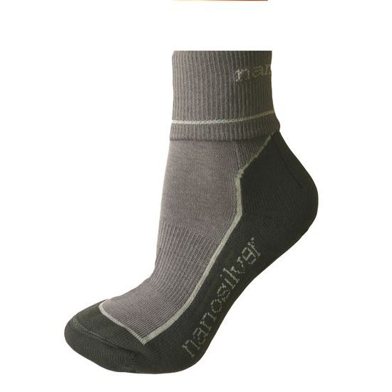 Sports socks with molecules of silver grey