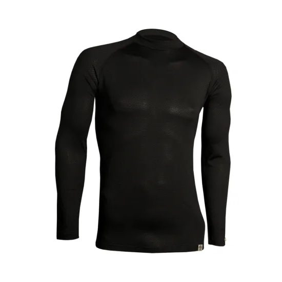 Man's thermal raglan T-shirt nanosilver