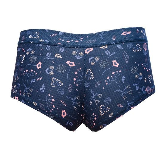 Woman's thermal panties imprinted BLOOM blue