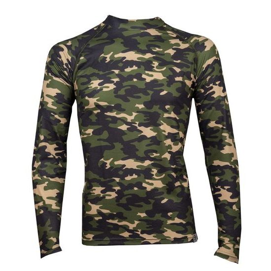 Man's thermal T-shirt Camouflage  green