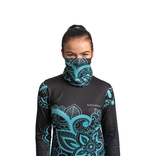 Thermal Neckwarmer nanosilver Flower