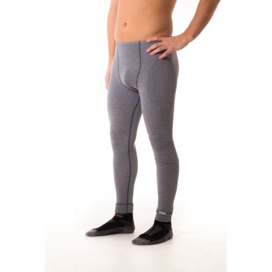 Mens Thermal Underwear 3/4 Length Long Johns Grey and White 