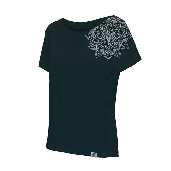 Woman´s T-shirt nanosilver+Coolmax with bat sleeves - imprinted MANDALA