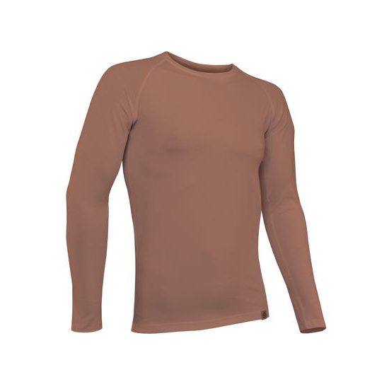 Man's T-shirt nanosilver CLASSIC - long sleeve brown